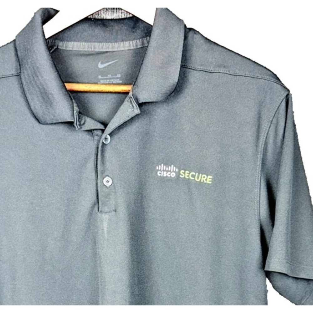 Nike Cisco Secure Diamond Bays Golf Polo Shirt Mens XL Short Sleeve Performance
